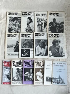 Vintage Sing Out Folk Song Magazine Lot 1970s - 1980s x14 - Picture 1 of 14