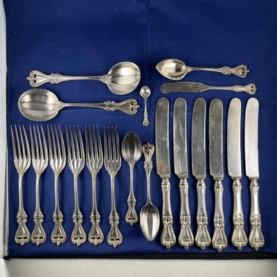 Towle Cuchara Esterlina Antigua Cucharadita Colonial Plata Esterlina 925 Mono 19 Piezas Mezcla Foto 1 de 4