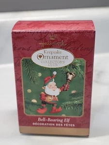 HALLMARK KEEPSAKE CHRISTMAS ORNAMENT - BELL-BEARING ELF - 2000 Collectors Club - Picture 1 of 6