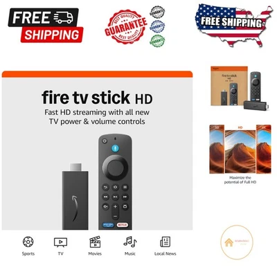 Stick HD Streaming Device with Alexa Remote - Access Live TV & Movies Anywhere - Image 1 of 4