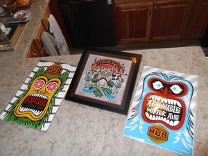 HUB Hopworks Portland Urban Brewery Distillery Schild und Kunstdruck Lot Beerito - Bild 1 von 8