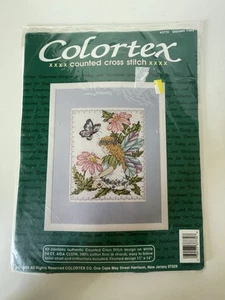 NEW Colortex Garden Fairy Whimsical Counted Cross Stitch Kit No 3773 11” X 14” - Picture 1 of 7