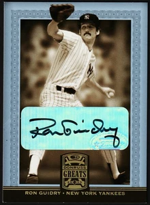 Ron Guidry 2005 Donruss Greats Signatures Gold HoloFoil Auto #74 Yankees 🔥 - Imagen 1 de 2