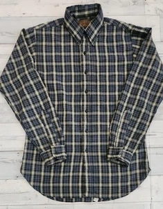 Vintage Sir Pendleton 100 % Schurwolle kariertes Button Down Herrenhemd - Bild 1 von 8