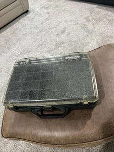 Vtg Plano Tournament Rare Tackle Box Double Level W/Dividers. Sparkling Green - Picture 1 of 12