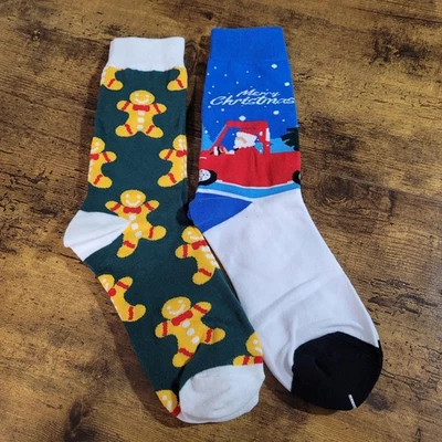 Calcetines de Navidad para mujer Calcetines de tripulación de vacaciones Rojo Camión Pan de jengibre Festivo Foto 1 de 3
