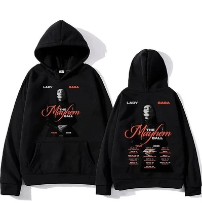 Lady Gaga The Mayhem Ball Tour 2025 Hoodie Double-Sided For Fans - Image 1 of 3
