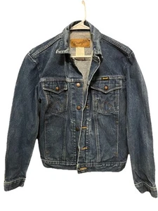 Wrangler 74145PW Giacca di jeans denim pesante taglio cowboy western, taglia small - Foto 1 di 6