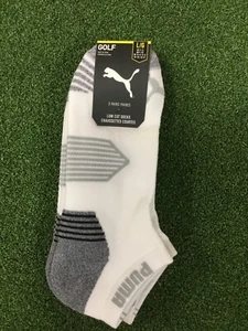 Puma Low cut White/Grey socks 3 Pairs Size 8-12uk 858561 01 - Picture 1 of 2