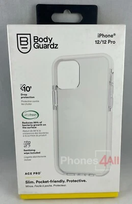 Funda BodyGuardz ACE Pro para iPhone 12 y iPhone 12 Pro - Transparente (bordes esmerilados) Foto 1 de 4