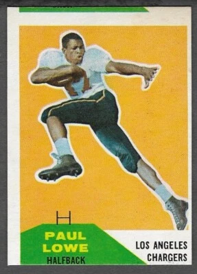 1960 Fleer #76 Paul Lowe (RC) (NM) (MC) Los Angeles Chargers - Image 1 of 2