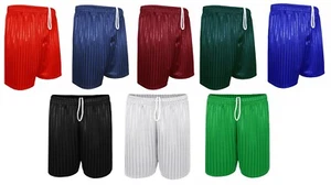 2 Pack New Men's Women's Young Adults Shadow Stripe Shorts Gym PE Football S-2XL - Picture 1 of 9