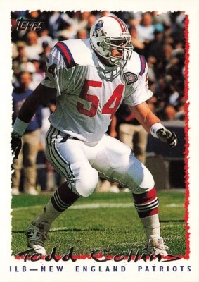 1995 Topps #379 Todd Collins New England Patriots - Image 1 of 2