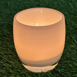 'hope' glassybaby Votive Tealight White Candle Holder Pre-triskelion Logo - Picture 1 of 6