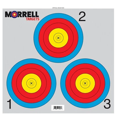 Morrell 3 Spot Vegas Paper Face Target 100 pack - Image 1 of 2