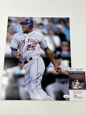 Foto autografiada a mano de Bobby Bonilla de los Mets de Nueva York 11x14 con certificado de autenticidad JSA Foto 1 de 4