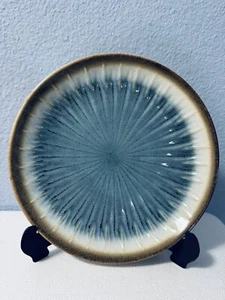Laurie Gates NOVA BLUE Salad Plates Set of 4 GREAT COND 8.5" Clean Bright Ribbed - Picture 1 of 9