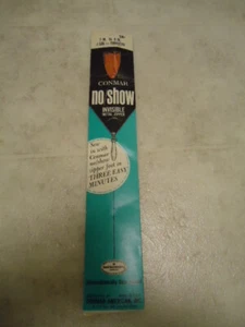 Conmar ToBoggan Orange No Show Invisible Metal 7” to 9: Zipper - Picture 1 of 3