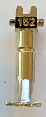 BERNINA old style Button Clamp/sew on foot #152, genuine SWISS logos on shaft. - Image 1 of 2