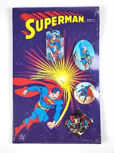 1998 DC Comics Superman pinback Buttons Pins Artist Series 4 Eras Sealed Card - Picture 1 of 8