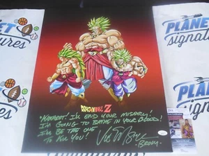 Vic Mignogna signed Broly Dragon Ball Z 16x20 canvas JSA COA DBZ Funko Pop - Picture 1 of 3