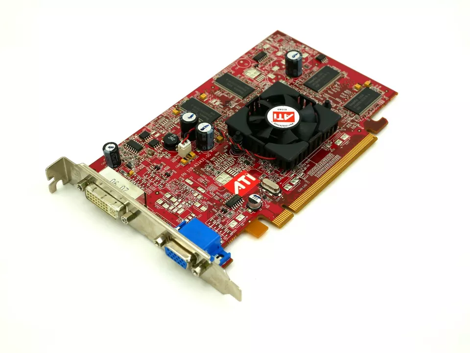 IBM AMD FireGL v3100 128MB PCIE x16 DVI VGA 102A3344002 13M8450 - Image 1 of 4