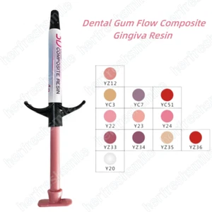 Hermoso compuesto de encías dental de resina de encía altamente 3D cura ligera estética 4 g - Imagen 1 de 19