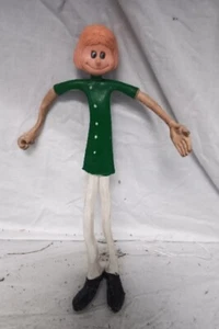 FLEXY RUBBER TOY VINTAGE 70 MADE HONG KONG FIGURES BENDABLE NURSE GIRL DOCTOR - Picture 1 of 2