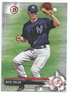 Nick Solak New York Yankees 2017 Bowman Draft Baseball - Picture 1 of 3