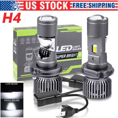 1 Par 100W H4 9003 Mini Bi-LED Proyector Lente Faro LED Hi-Lo Retrofit LHD Foto 1 de 4