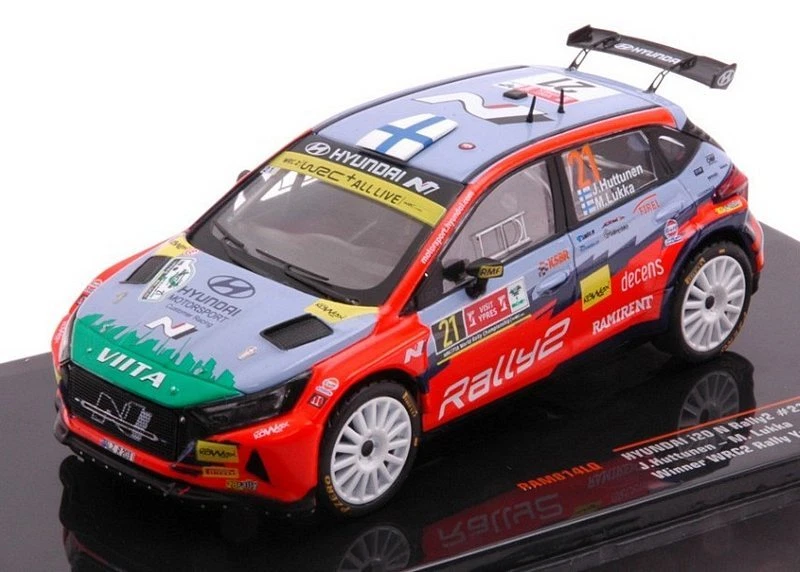 Hyundai I20N Rally2  Rally Ypres 2021 Huttunen-Lukka 1:43 IXO RAM814LQ - Immagine 1 di 1