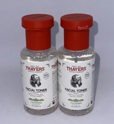 NEW Thayers Facial Toner Witch Hazel Cucumber Aloe Vera Alcohol-Free 2 Pack - Image 1 of 2