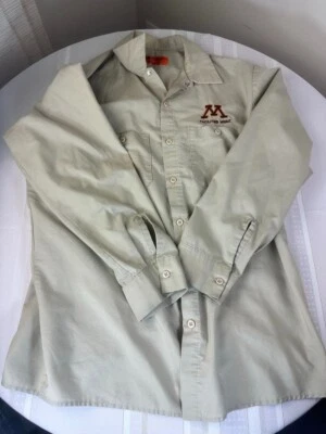 L Gorra Roja Tostada U de Minnesota Management Manga Larga Camisa de Trabajo Bolsillos Idea de Regalo Foto 1 de 4