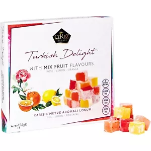 Cerez Pazari Turkish Delight With Rose, Orange, & Lemon Flavors, Gourmet Medi... - Picture 1 of 10