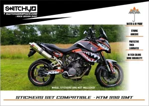 ADESIVI KTM 990 SMT compatibili "SPITFIRE BLACK" - Grafiche Stickers Dekore - Bild 1 von 4