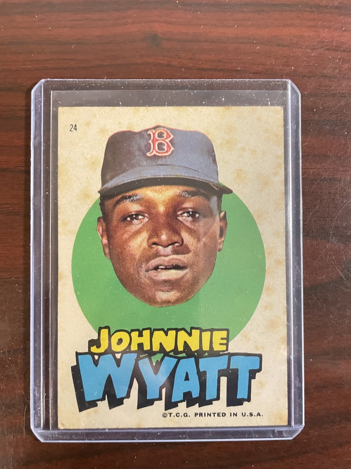 1967 Topps Stickers Boston Red Sox #24 Johnnie Wyatt