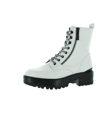 Zapatos para mujer Guess Fearne suela con cordones botines 9M blancos Foto 1 de 2