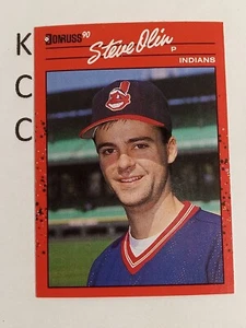 1990 Donruss Baseball Cleveland Indians #438 Steve Olin - Picture 1 of 2