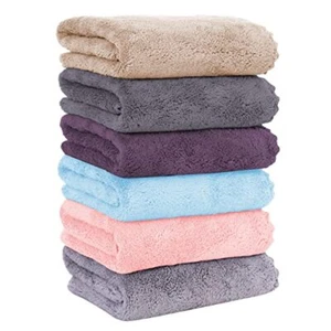 Toallas de mano de microfibra para baño, toallas faciales suaves y absorbentes - Picture 1 of 7