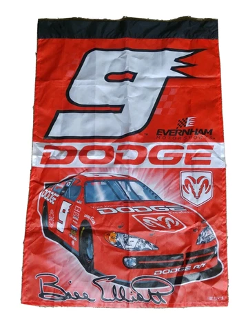 2001 BILL ELLIOTT 42"x28" McDONALD'S RACING FLAG #9 Large NASCAR Dodge WinCraft Cover
