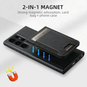 For Samsung S24 Ultra/S23+/S22/Note 20 Ultra Detachable Mag Safe Magnetic Case - Imagen 1 de 27