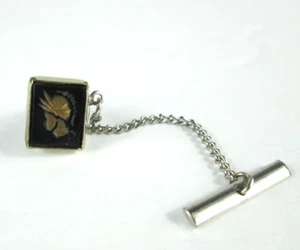 vintage Onyx Roman Soldier Tie Tack Lapel - Bild 1 von 5