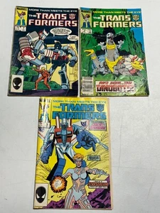 VINTAGE TRANSFORMERS COMIC BOOKS LOT FOR 3 MARVEL 1980'S - Picture 1 of 12