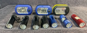 LED FLASHLIGHT LOT torch light prepper camping safety car bag - Picture 1 of 6
