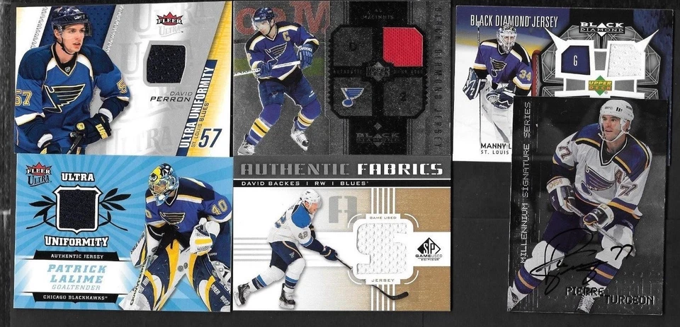 ST.LOUIS BLUES AUTOGRAPH JERSEY NHL HOCKEY CARD SEE LIST - Image 1 of 1
