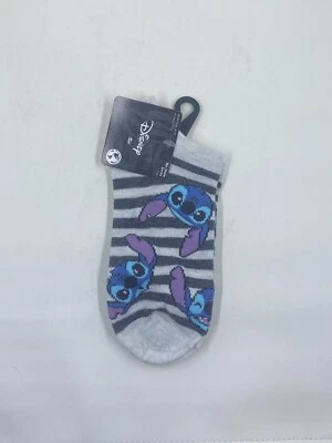 Disney Stitch No Show Socks 1 Pair Women Shoe Size 4-10 - Image 1 of 4