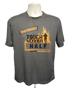 Merrell 2016 Tough Mudder Finisher Half Run Adult Medium Gray Jersey - Picture 1 of 10