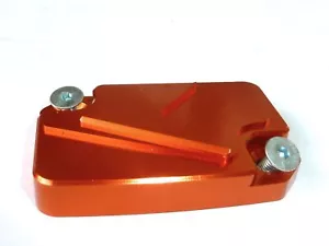 Durable Good NEW Motorcycle Front BRAKE MASTER CYLINDER LID CAP COVER ORANGE - Picture 1 of 6
