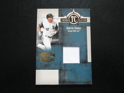 ROBERTO ALOMAR 2005 DONRUSS THREADS AUTHENTIC GAME WORN JERSEY CARD #147/500 - Image 1 of 3