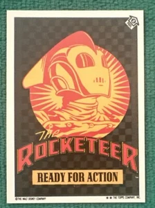 1991 Topps Disney Rocketeer Pegatina Puzzle #8 🚀 Rocketeer 🚀 Listo para la acción - Imagen 1 de 6